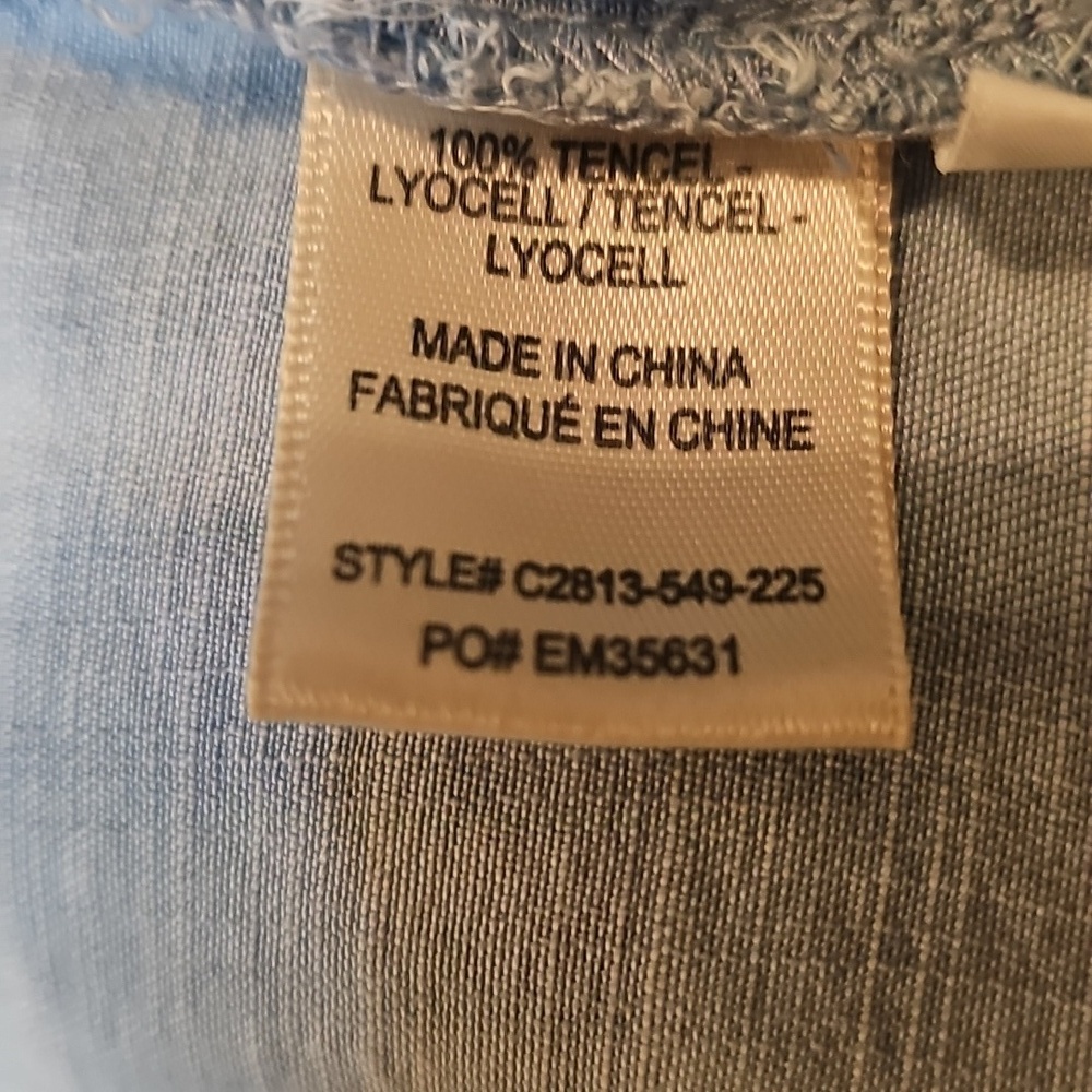 cloth & stone Light Blue Washed Denim Shirt - Picture 11 of 12